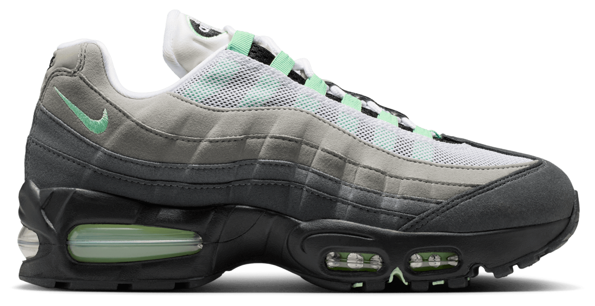 Nike Air Max 95 - Black/Green/White - Image 1