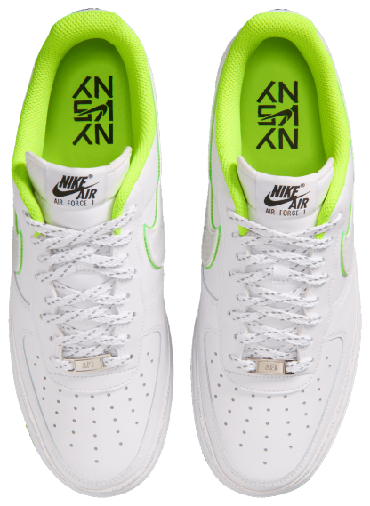 Nike Air Force 1 NYvNY - White/Black/Volt - Image 4
