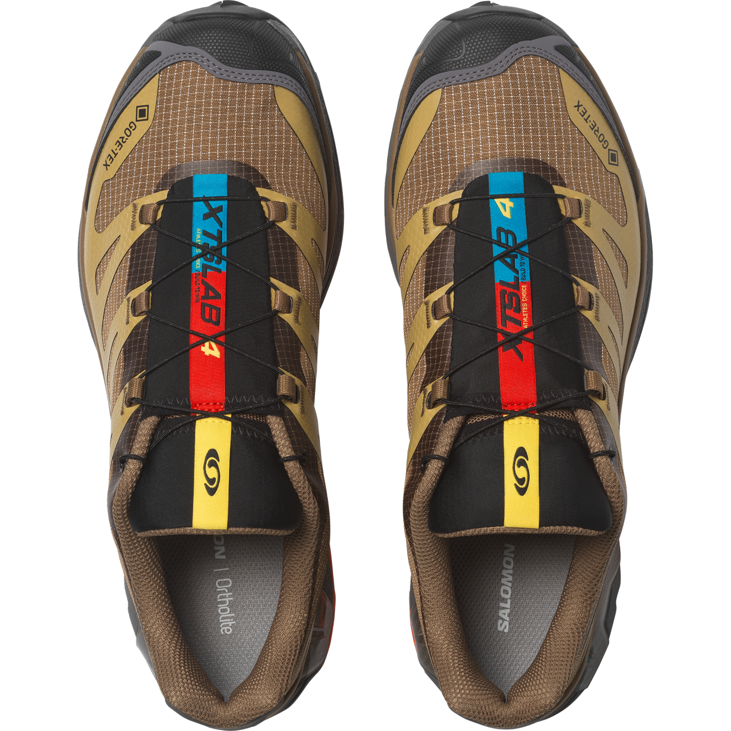 Salomon XT-4 OG GORE TEX - Coyote Brown / Willow / Dragon Fire - View 2