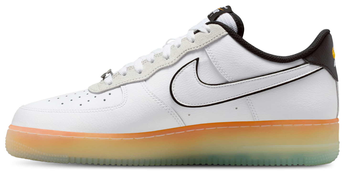 Nike Air Force 1 '07 - Black/White/Orange Peel - Image 2