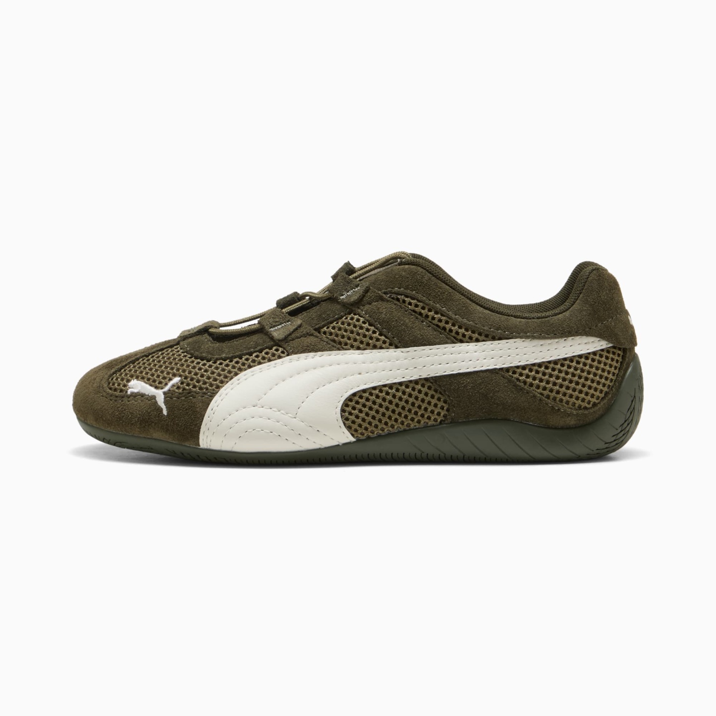 Speedcat Go Women's Sneakers - Dark Olive-Warm White - 1