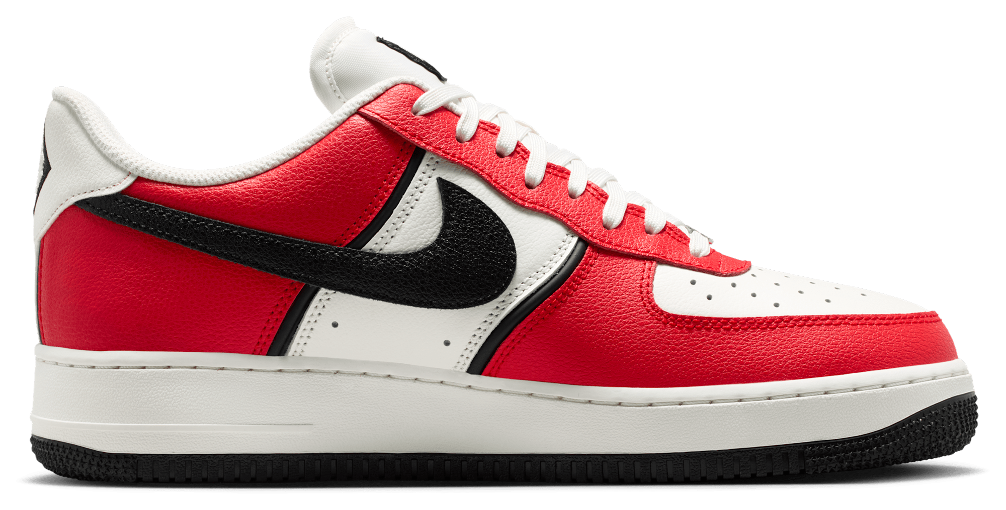 Nike Air Force 1 '07 LV8 - Red/Black/Silver - Image 1