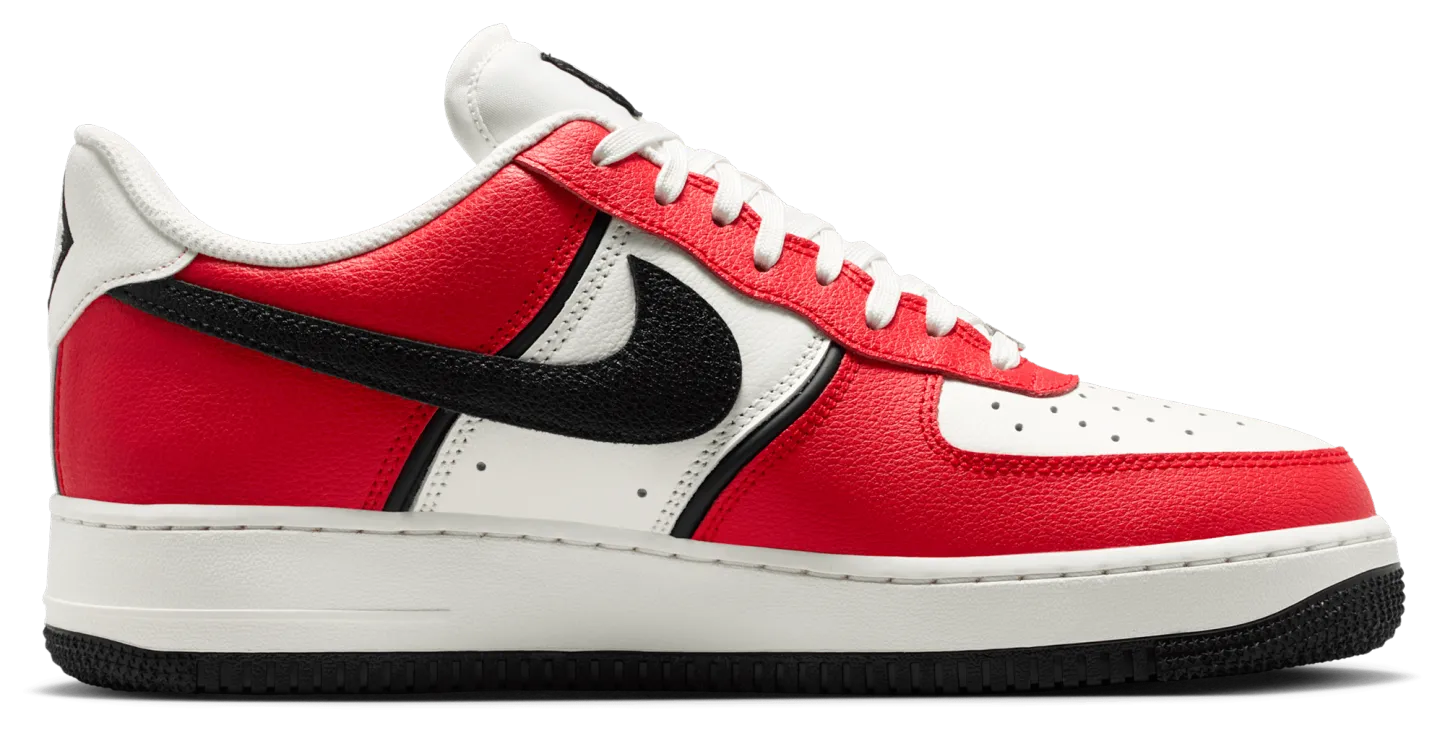 Nike Air Force 1 '07 LV8 - Red/Black/Silver - Image 1