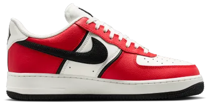 Nike Air Force 1 '07 LV8 - Red/Black/Silver - Image 1