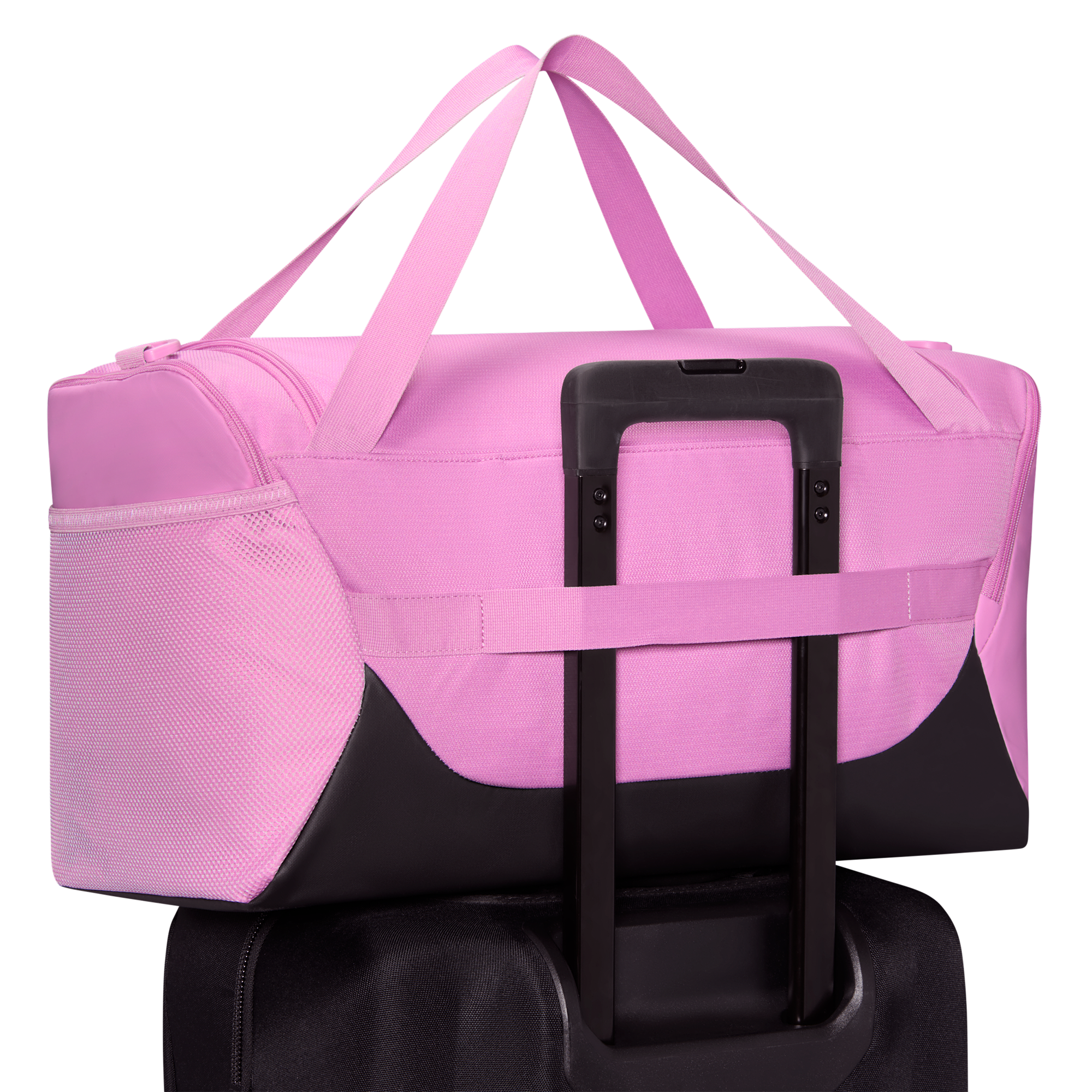 Nike Brasilia Small Duffel - Lt Magenta/Black/Black - Image 9