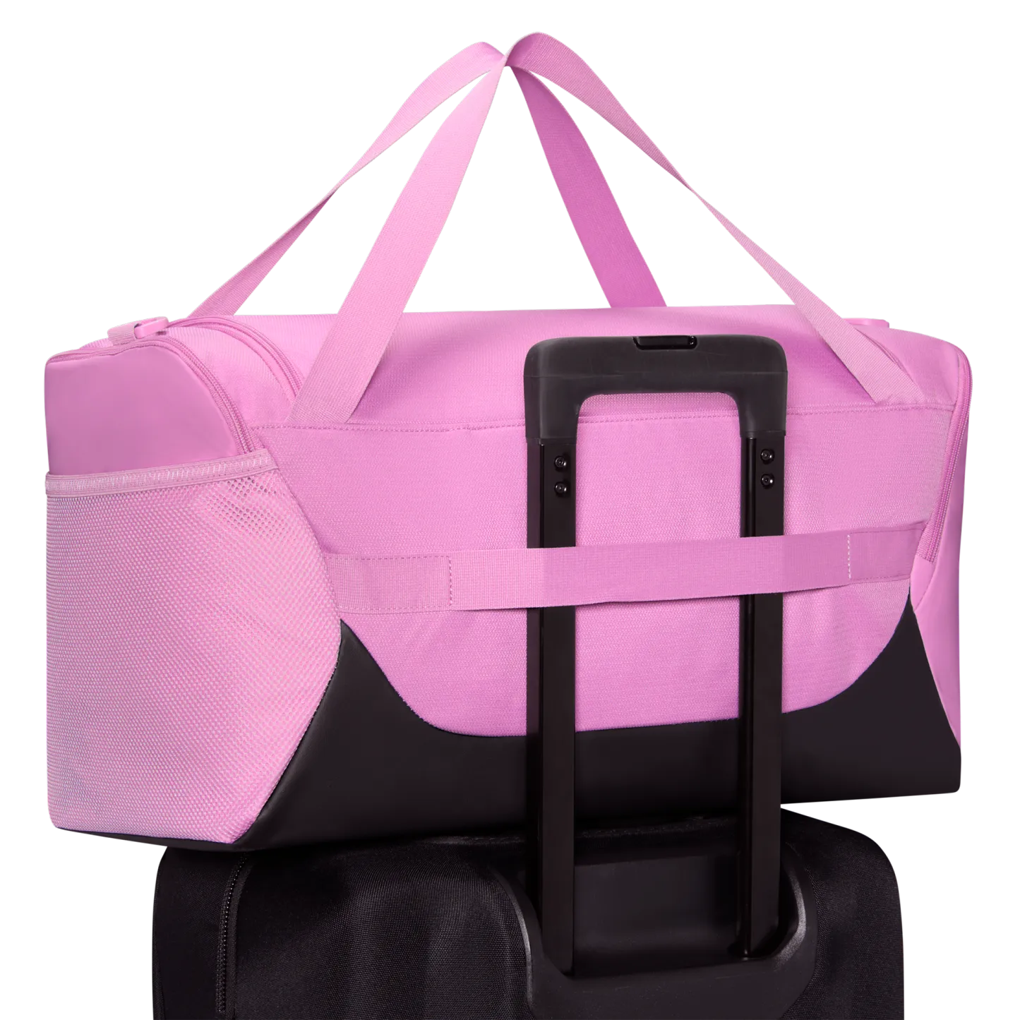 Nike Brasilia Small Duffel - Lt Magenta/Black/Black - Image 9