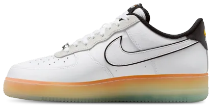 Nike Air Force 1 '07 - Men's - Black/White/Orange Peel - Image 2