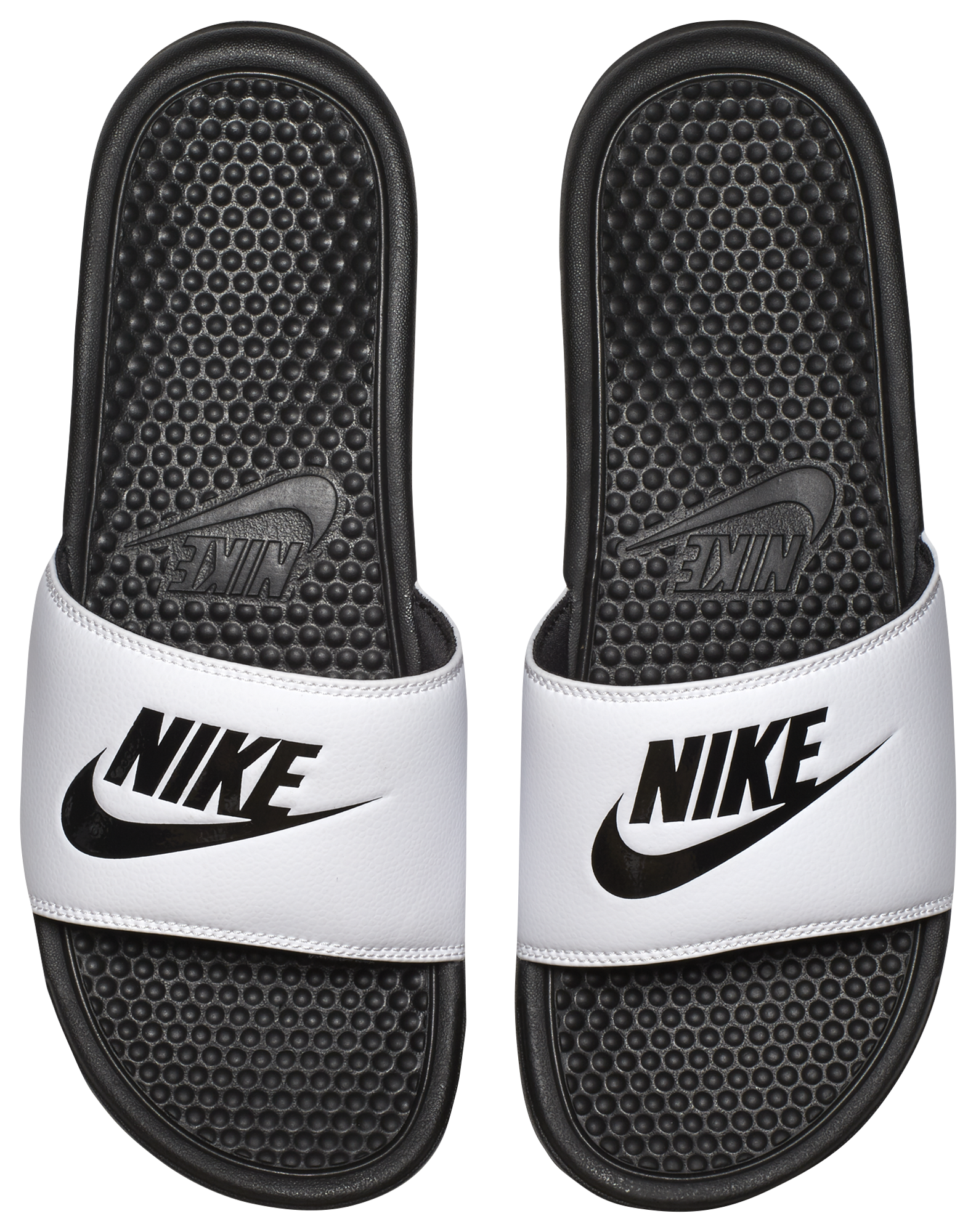 Nike Benassi JDI Slides - White/Black - Image 2