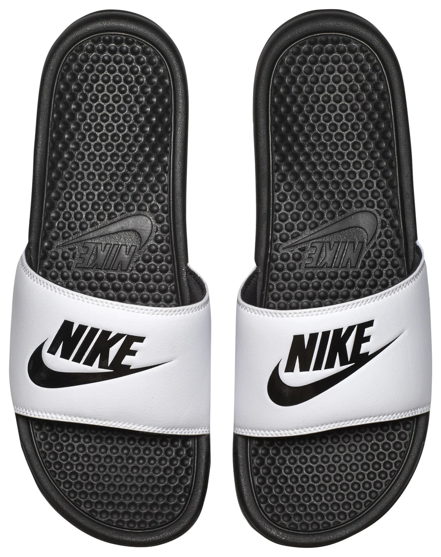 Nike Benassi JDI Slides - White/Black - Image 2