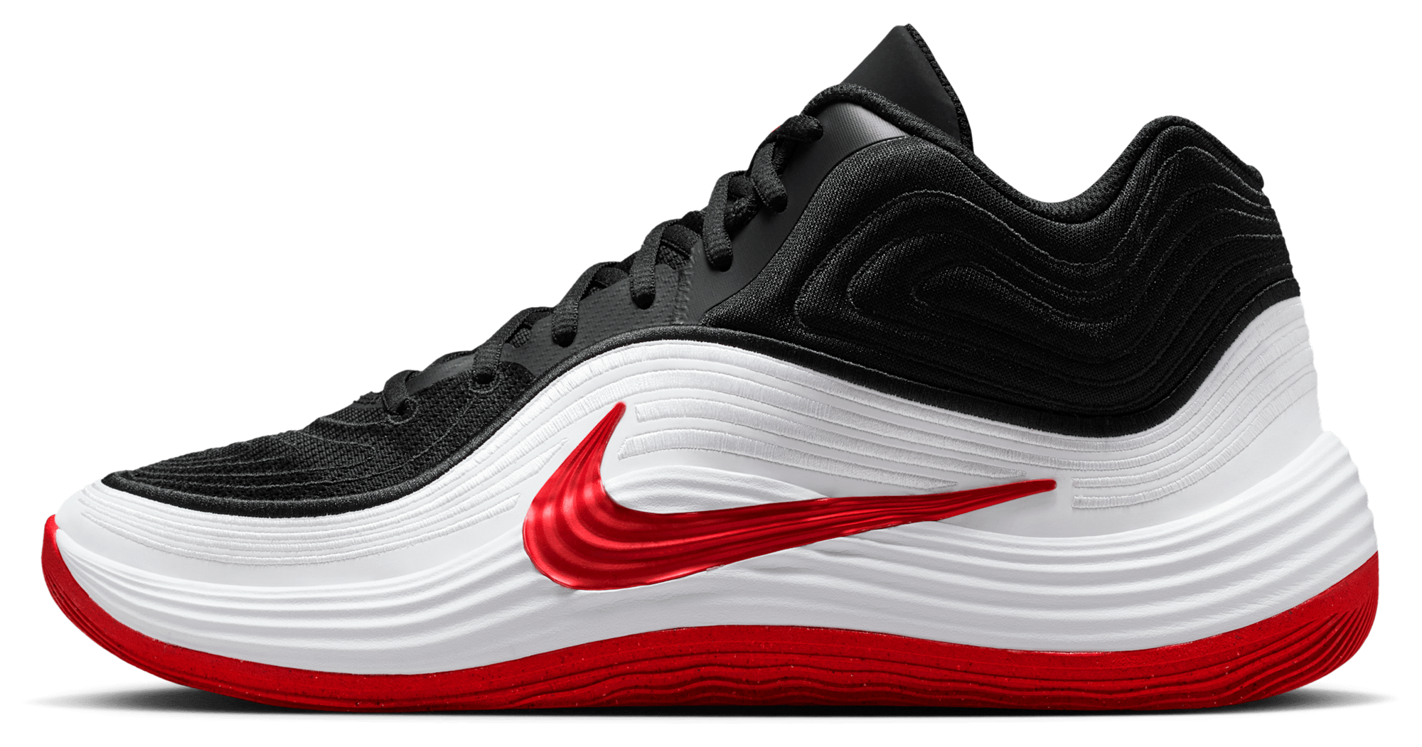 Nike Precision 8 Mid - Black/University Red/White - Image 2