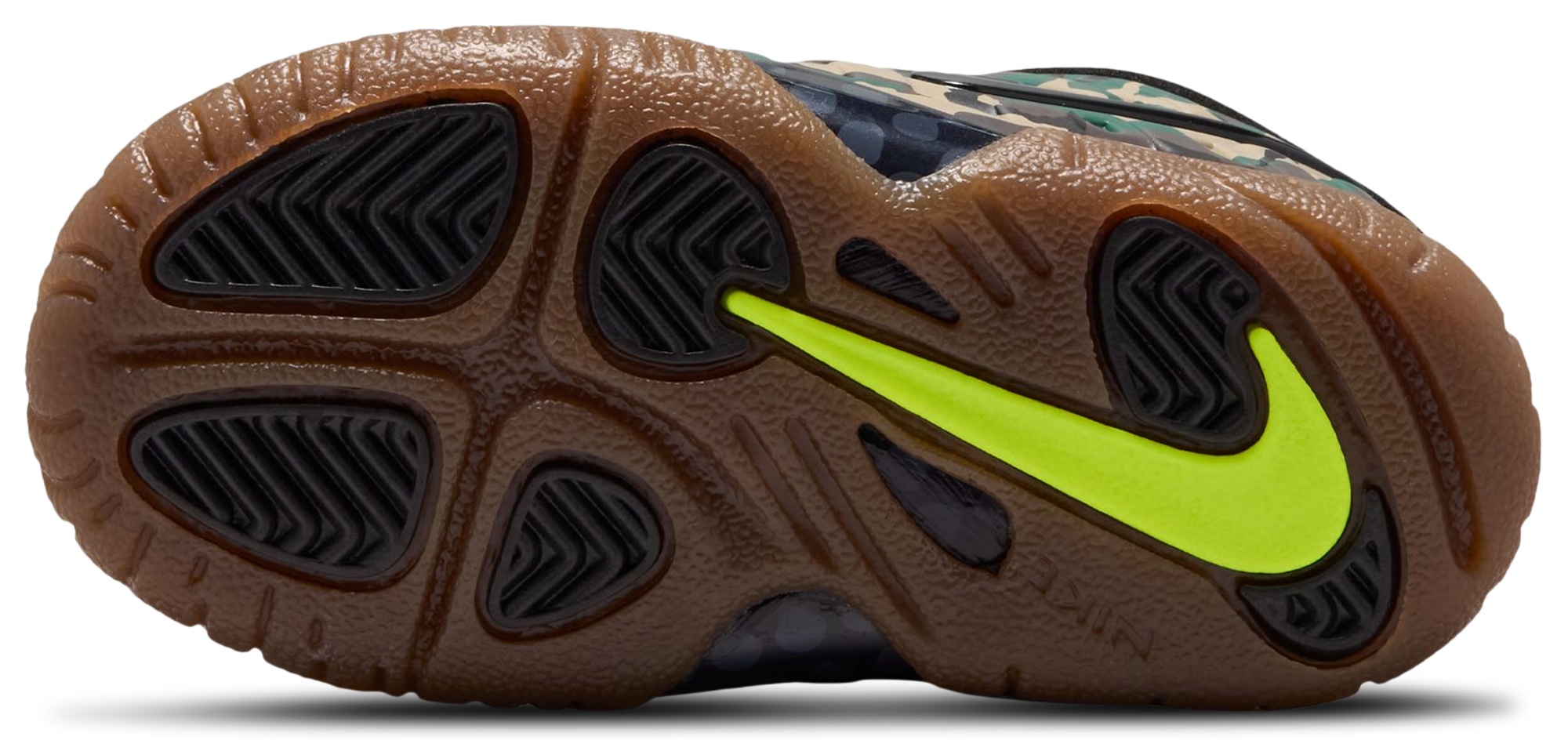 Nike Little Posite Pro - Kids - Black/Green - Image 5