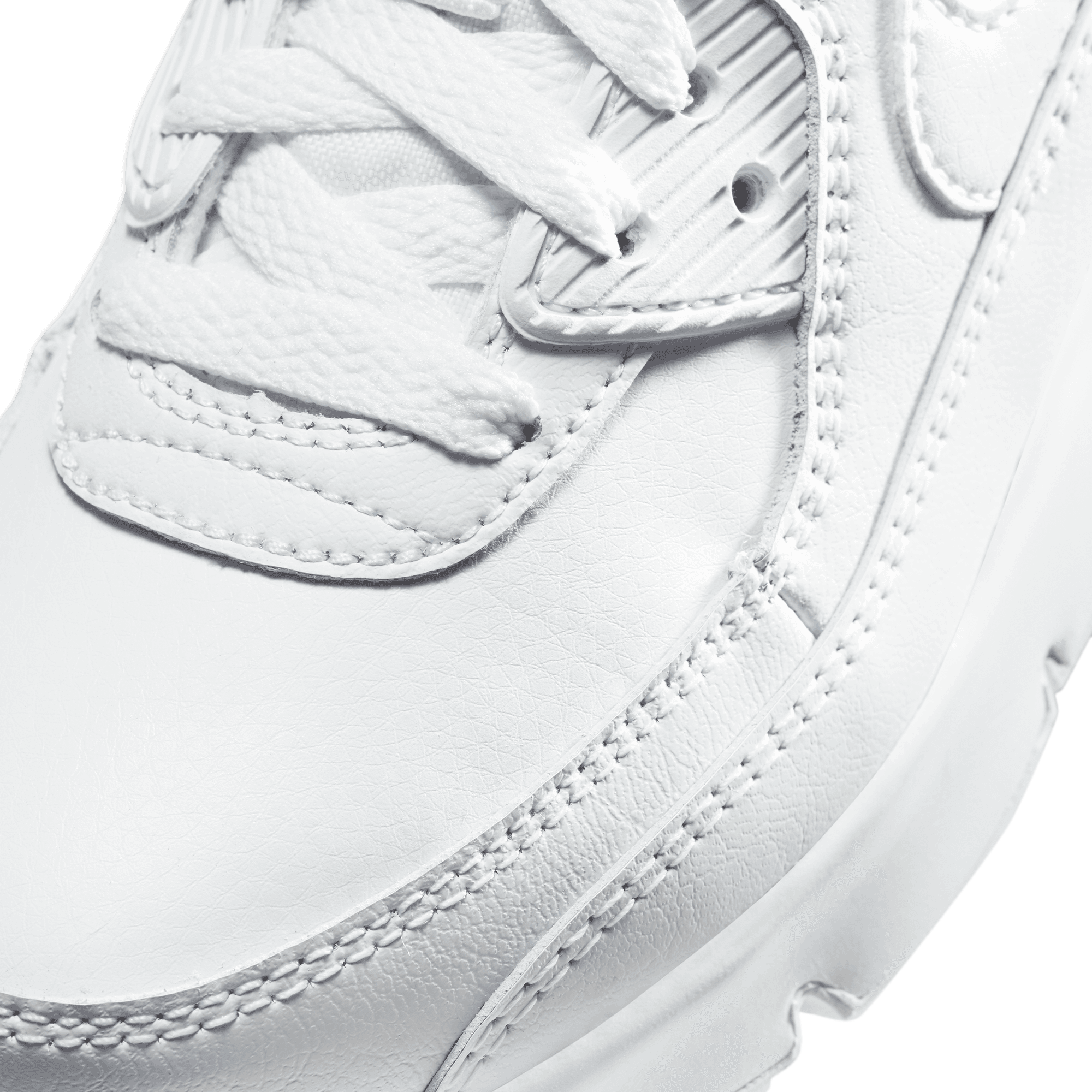 Nike Air Max 90 童款 - White/White/Metallic Silver - Image 6