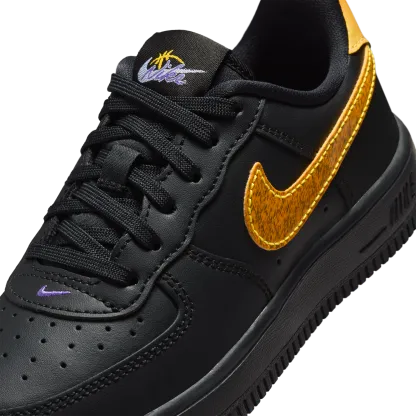 Nike Air Force 1 Low 童款 - Black/Purple - Image 7