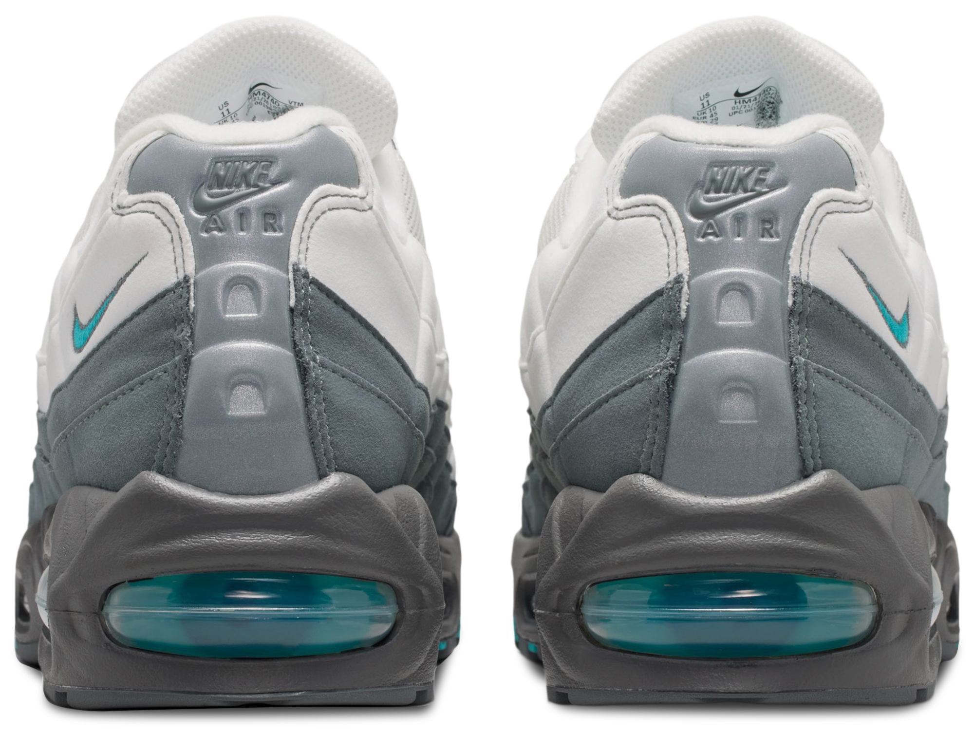 Nike Air Max 95 Big Bubble - Summit White/Dusty Cactus/Smoke Grey - Image 3