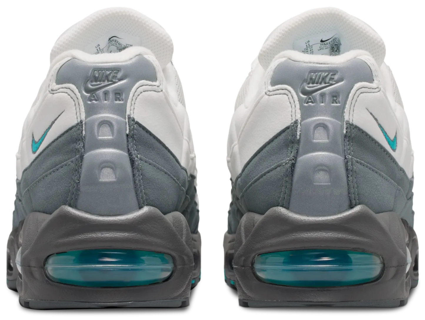 Nike Air Max 95 Big Bubble - Summit White/Dusty Cactus/Smoke Grey - Image 3