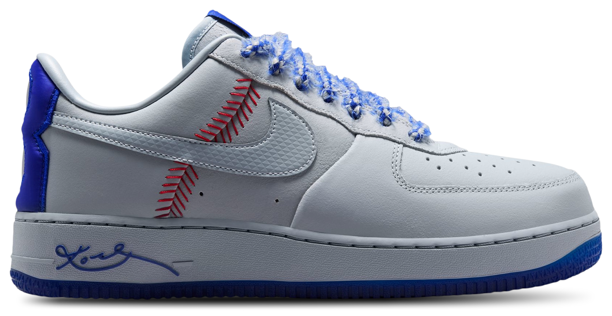 Nike Air Force 1 Kobe Protro Low - Wolf Grey/Wolf Grey/Rush Blue - Image 1