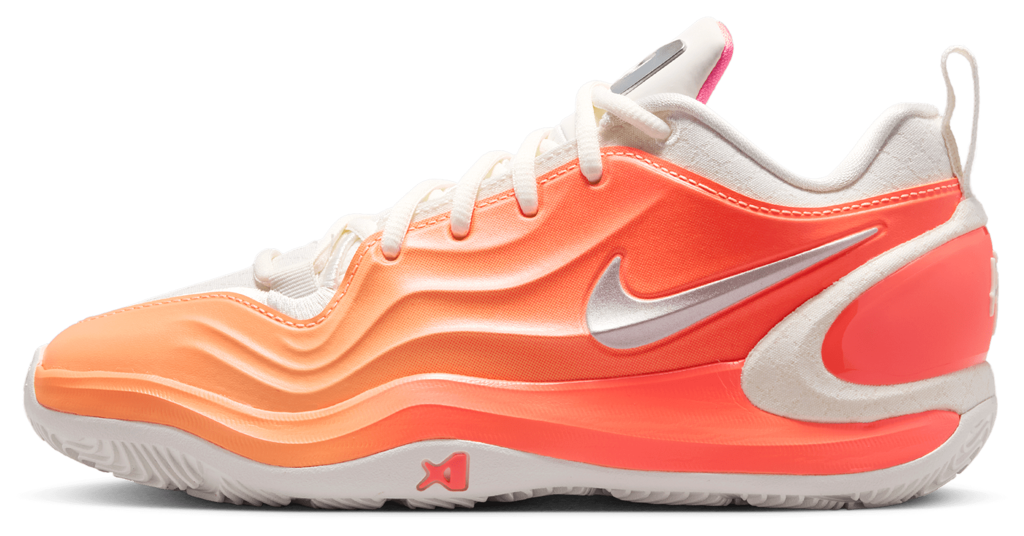 Nike A'Two 童款 - Orange Pulse/Metallic Silver/Sail - Image 2