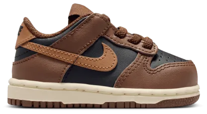 Nike Dunk Low 童款 - Brown/Black - Image 1