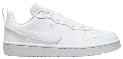 Nike Court Borough Low Recraft 童款 - White/White - Image 2