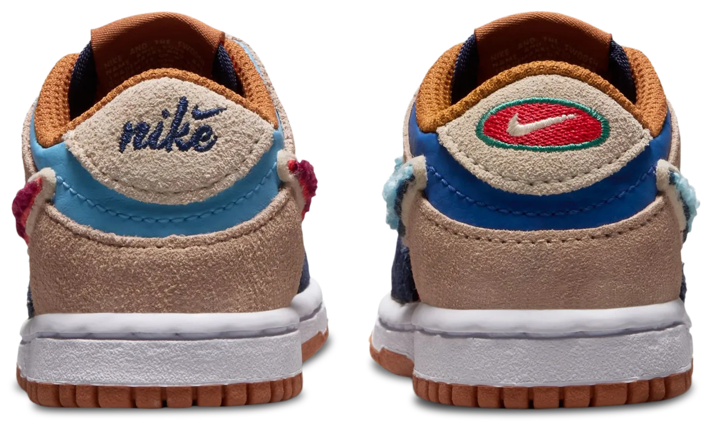 Nike Dunk Low 童款 - Red/Blue - Image 5