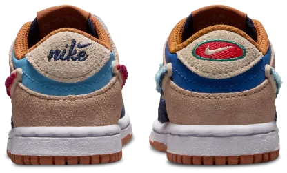 Nike Dunk Low 童款 - Red/Blue - Image 5