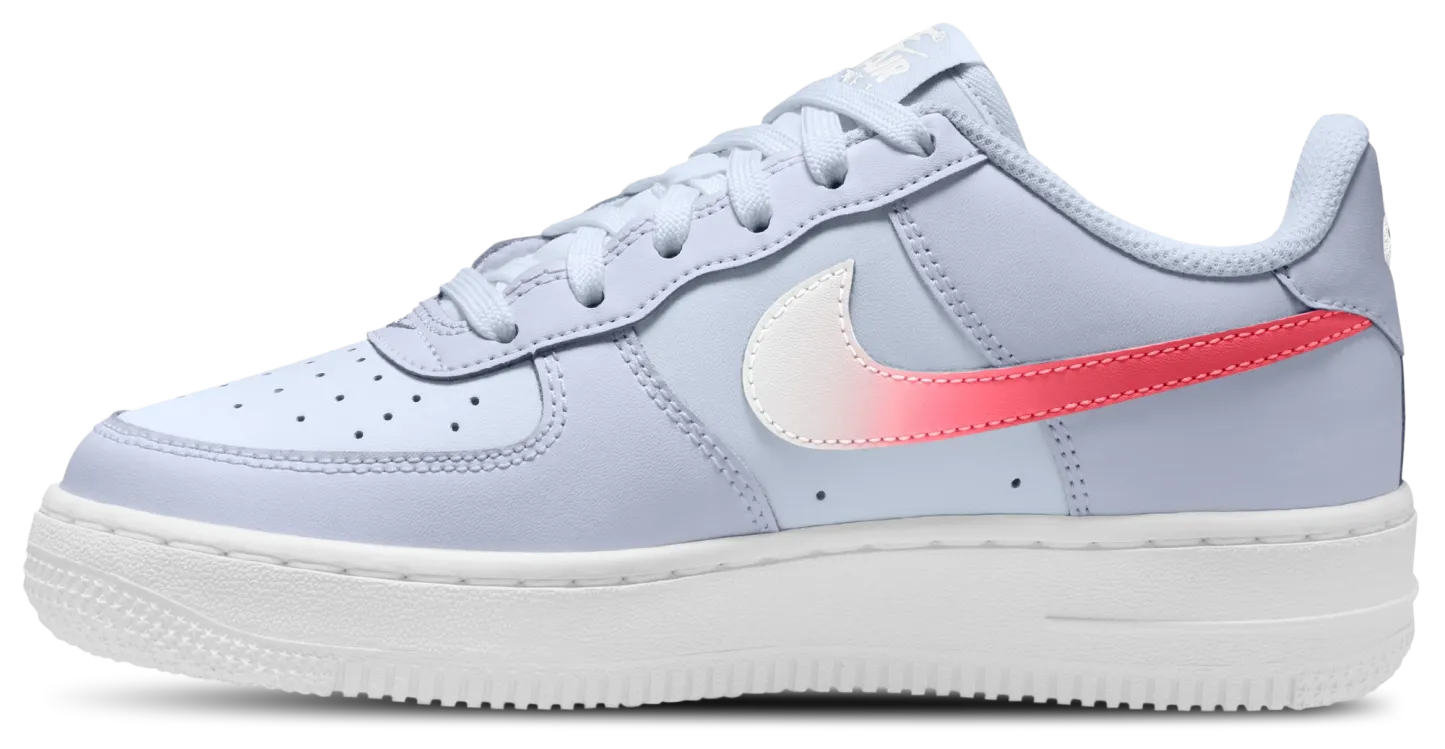 Nike Air Force 1 童款 - Pink/White/Grey - Image 2