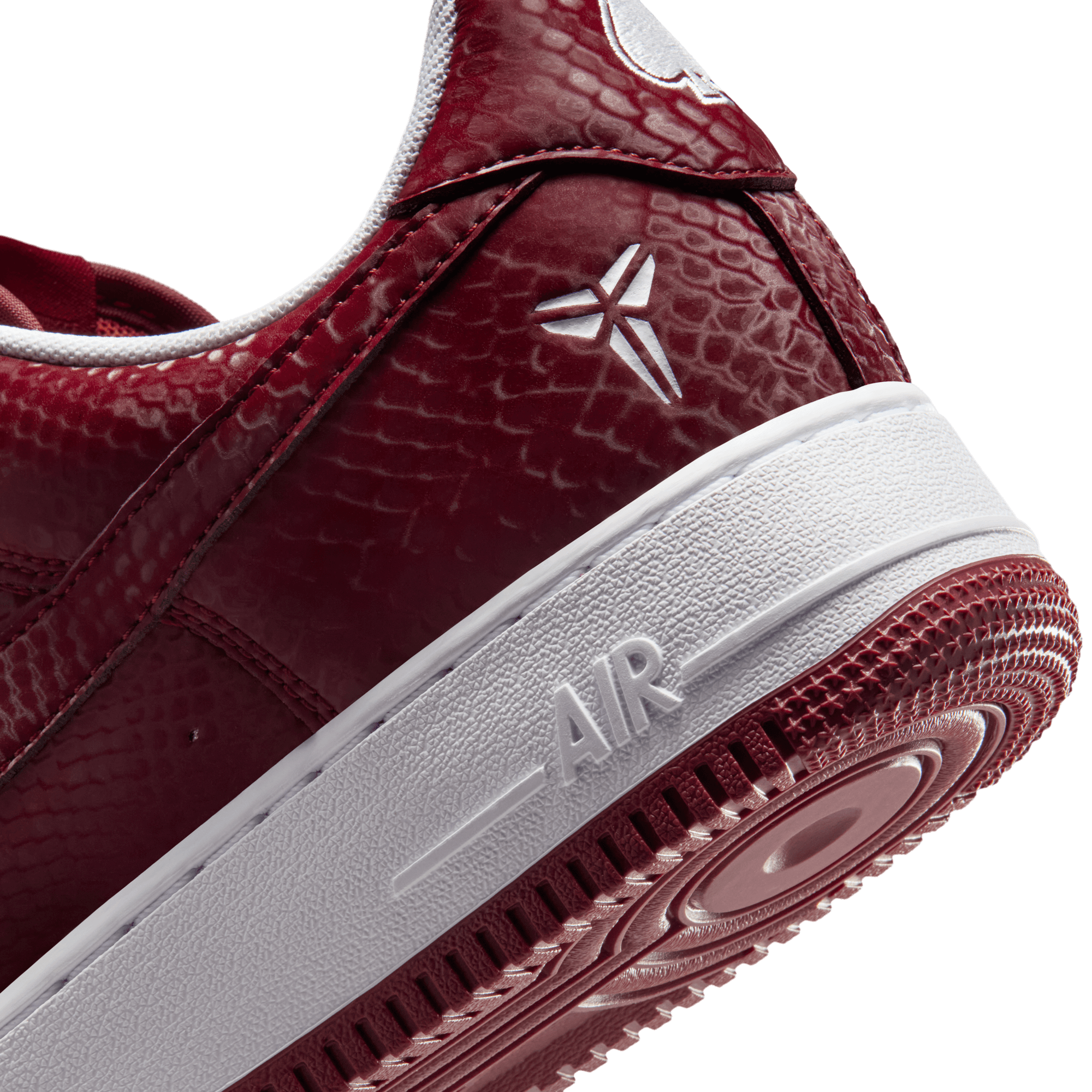 Nike Kobe Air Force 1 Low - Team Red/White - Image 8