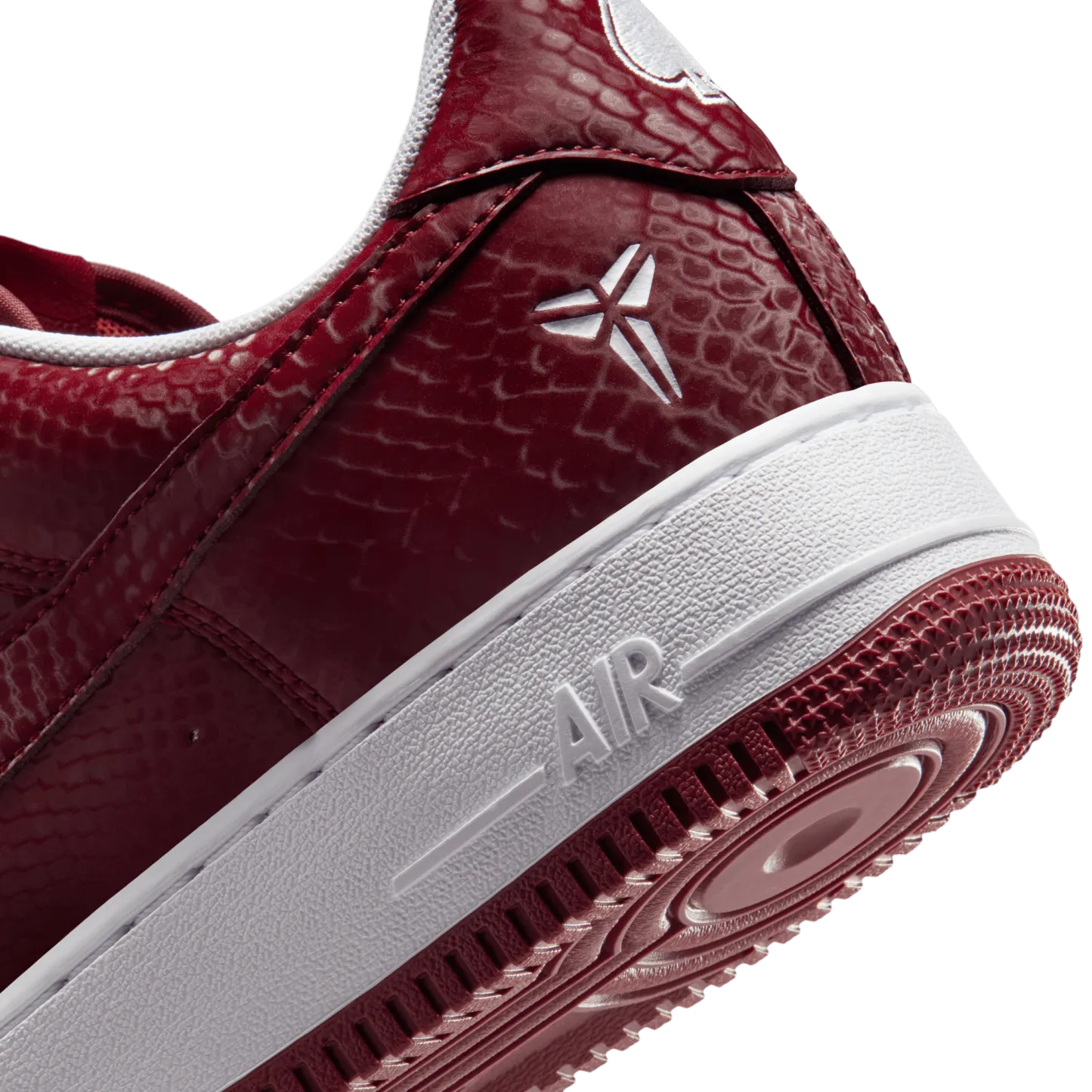 Nike Kobe Air Force 1 Low - Team Red/White - Image 8