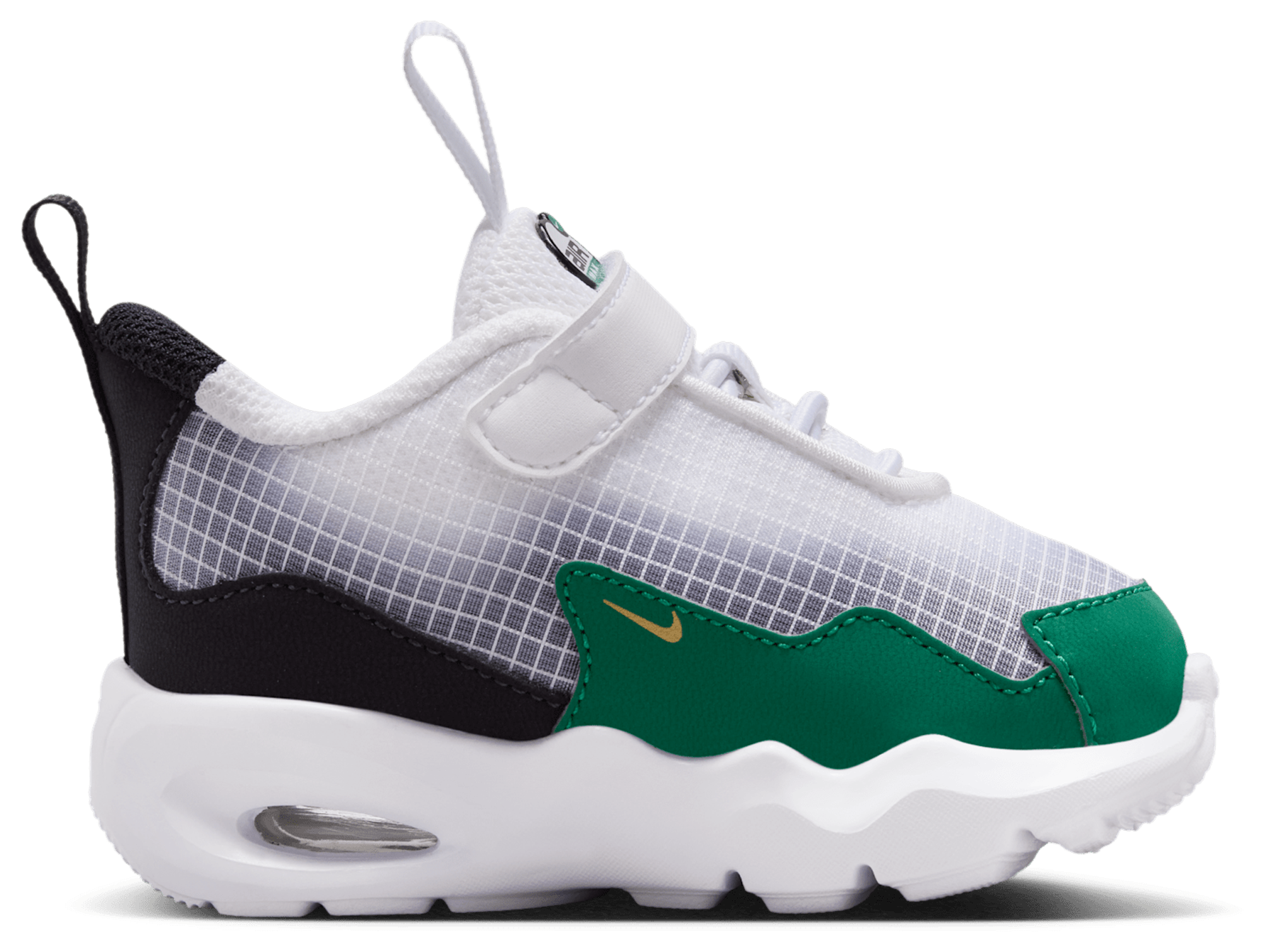 Nike Air Max Nova 童款 - White/Metallic Gold/Malachite - Image 1