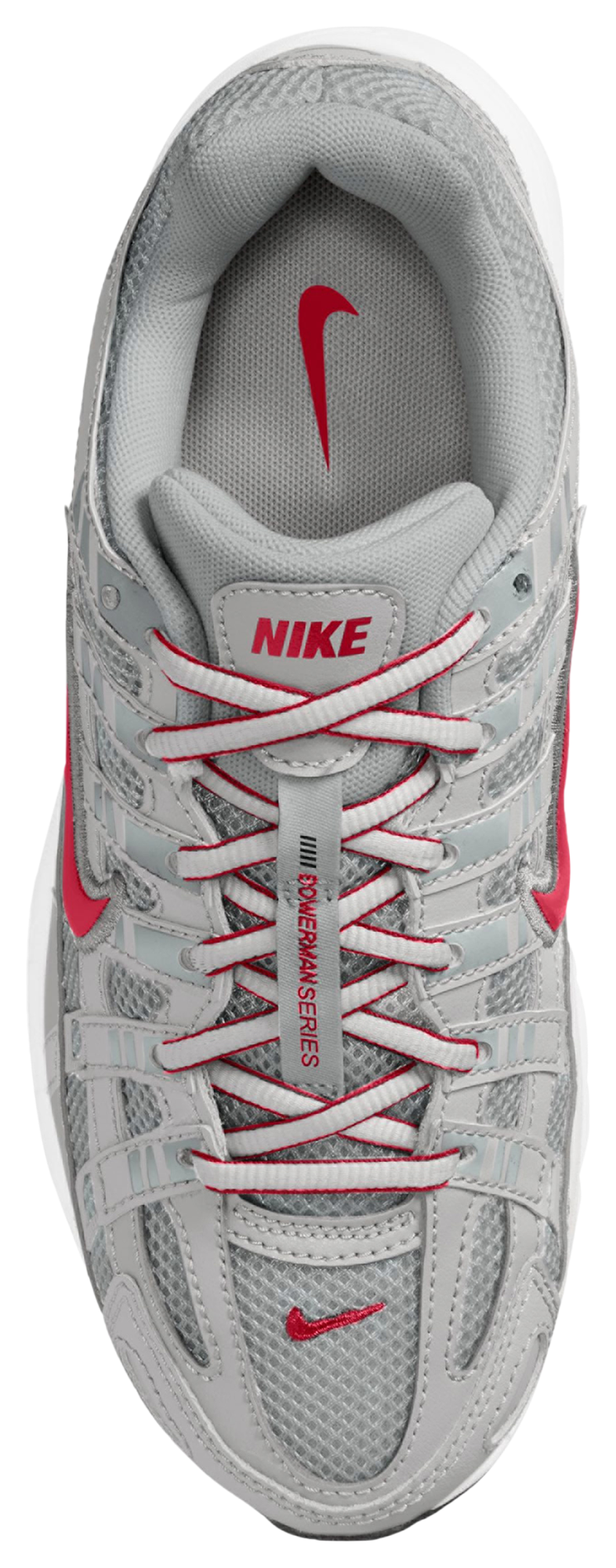 Nike P-6000 童款 - Gym Red/Metallic Silver - Image 3