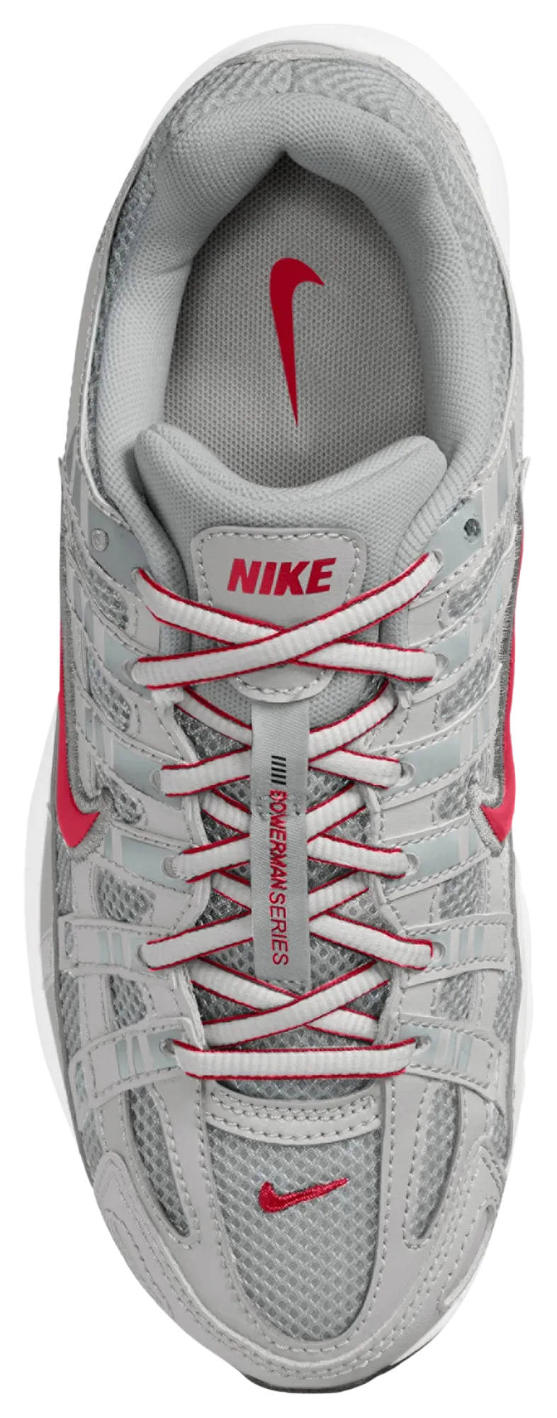 Nike P-6000 童款 - Gym Red/Metallic Silver - Image 3