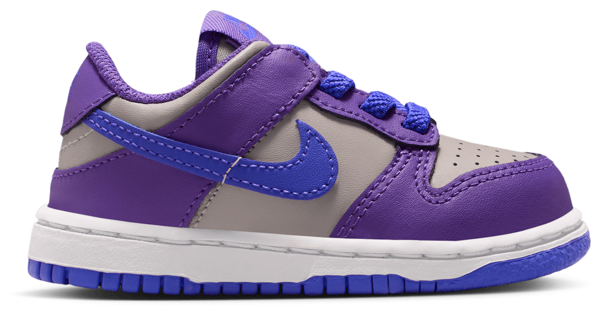 Nike Dunk Low 童款 - College Grey/Persian Violet/Wild Grape - Image 1