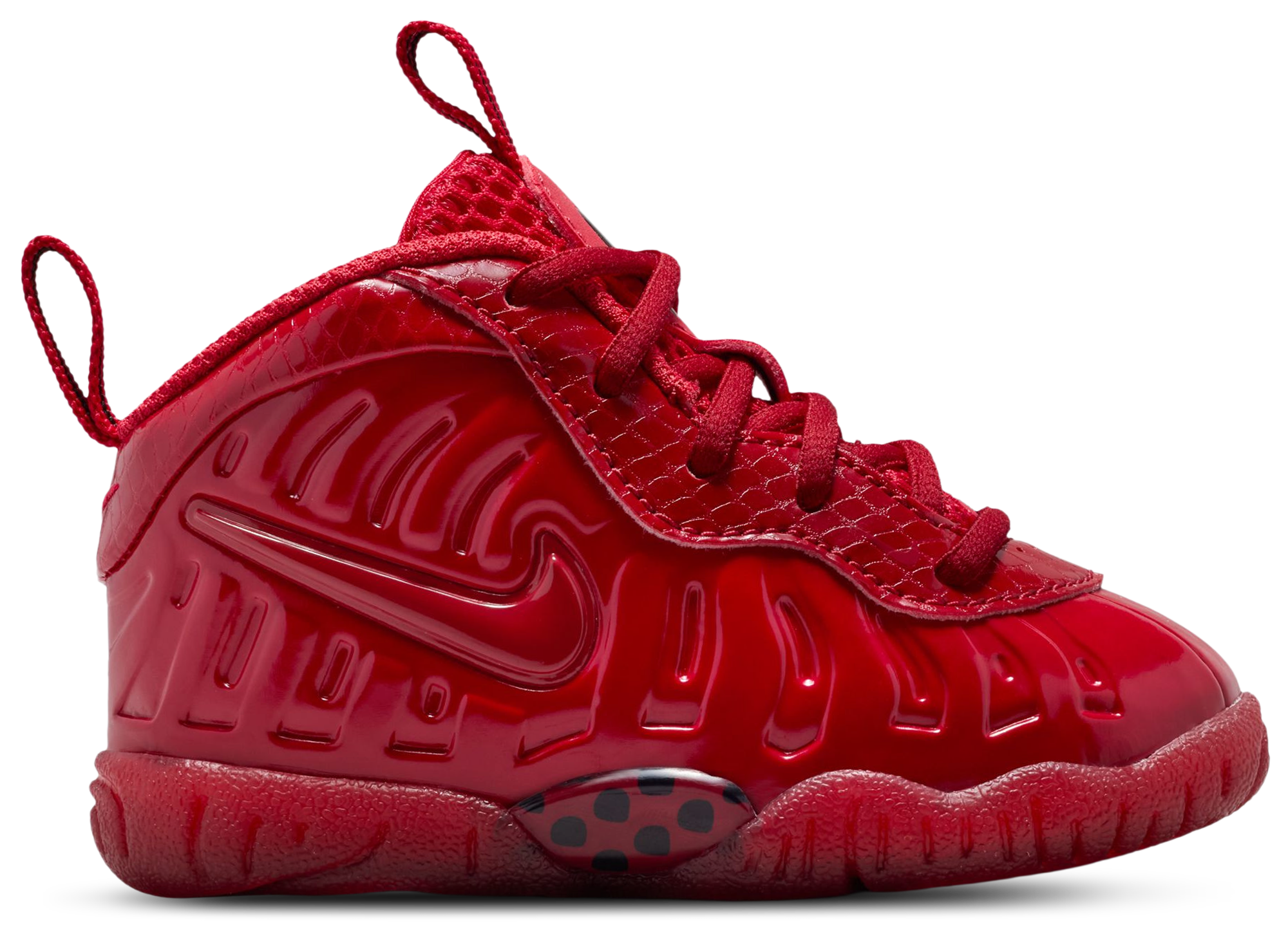 Nike Little Posite Pro 童款 - Black/Picante Red - Image 1
