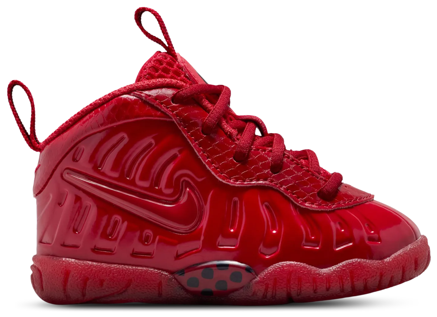 Nike Little Posite Pro 童款 - Black/Picante Red - Image 1