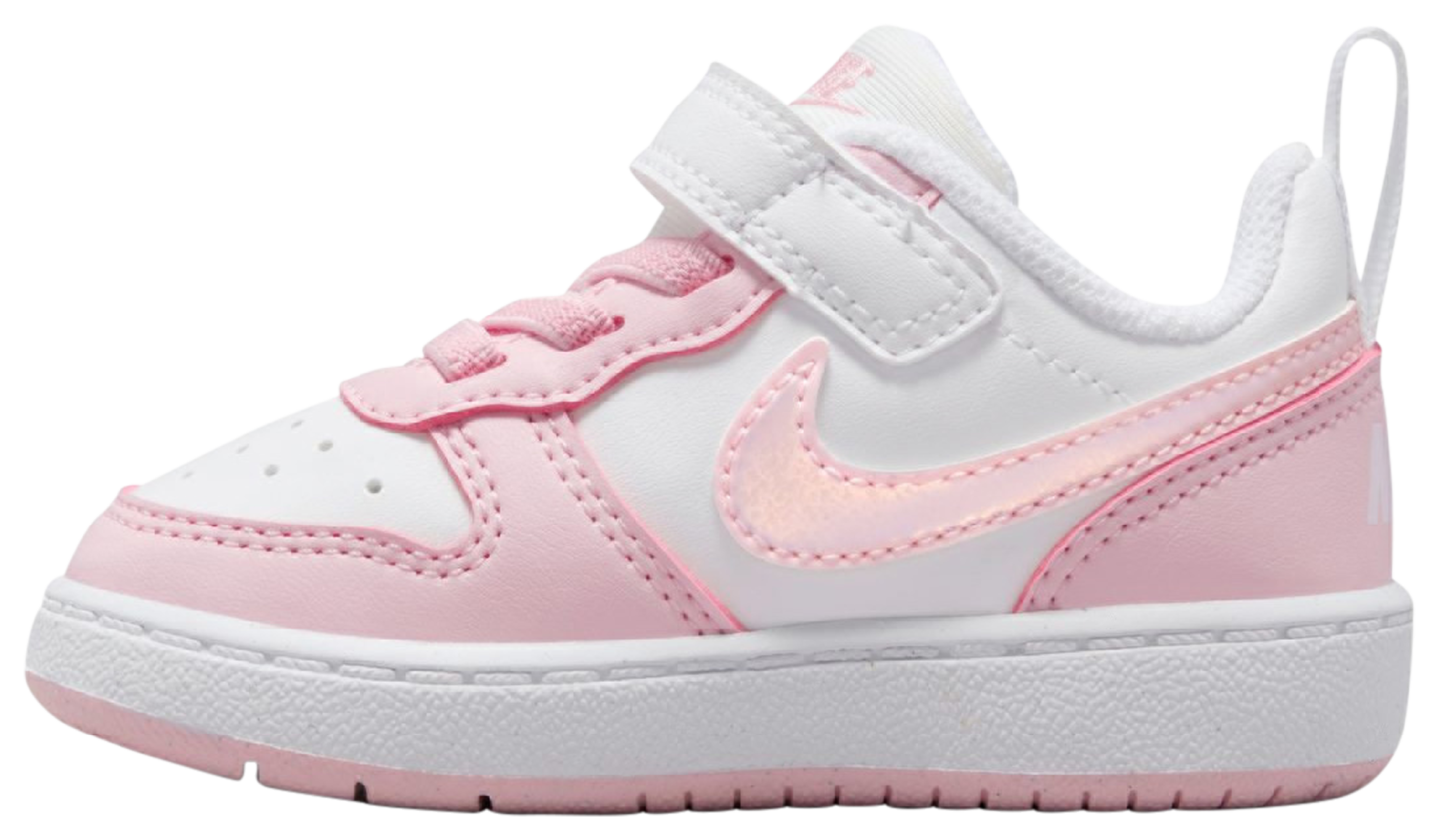 Nike Court Borough Low Recraft 童款 - Pink Foam/White - Image 3