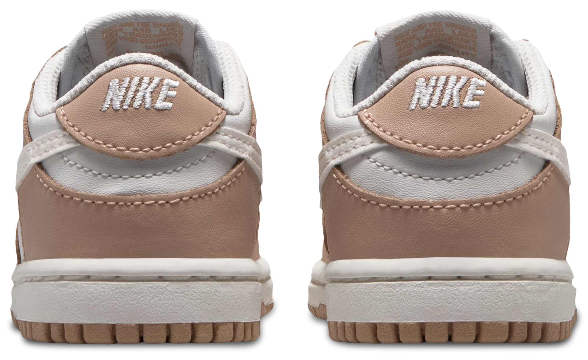 Nike Dunk Low 童款 - White/Silver - Image 3