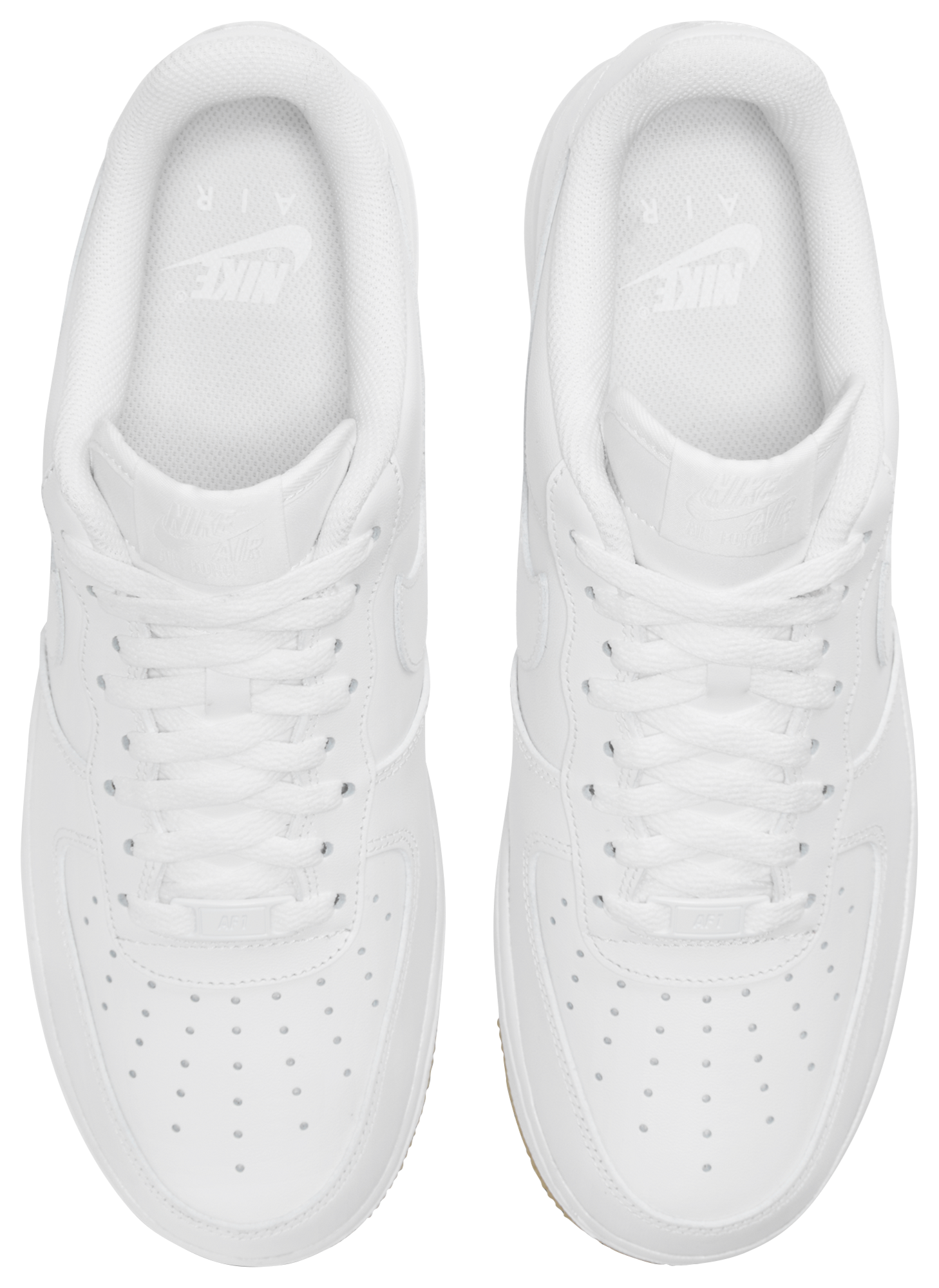 Nike Air Force 1 '07 - Men's - White/White/Brown - Image 5