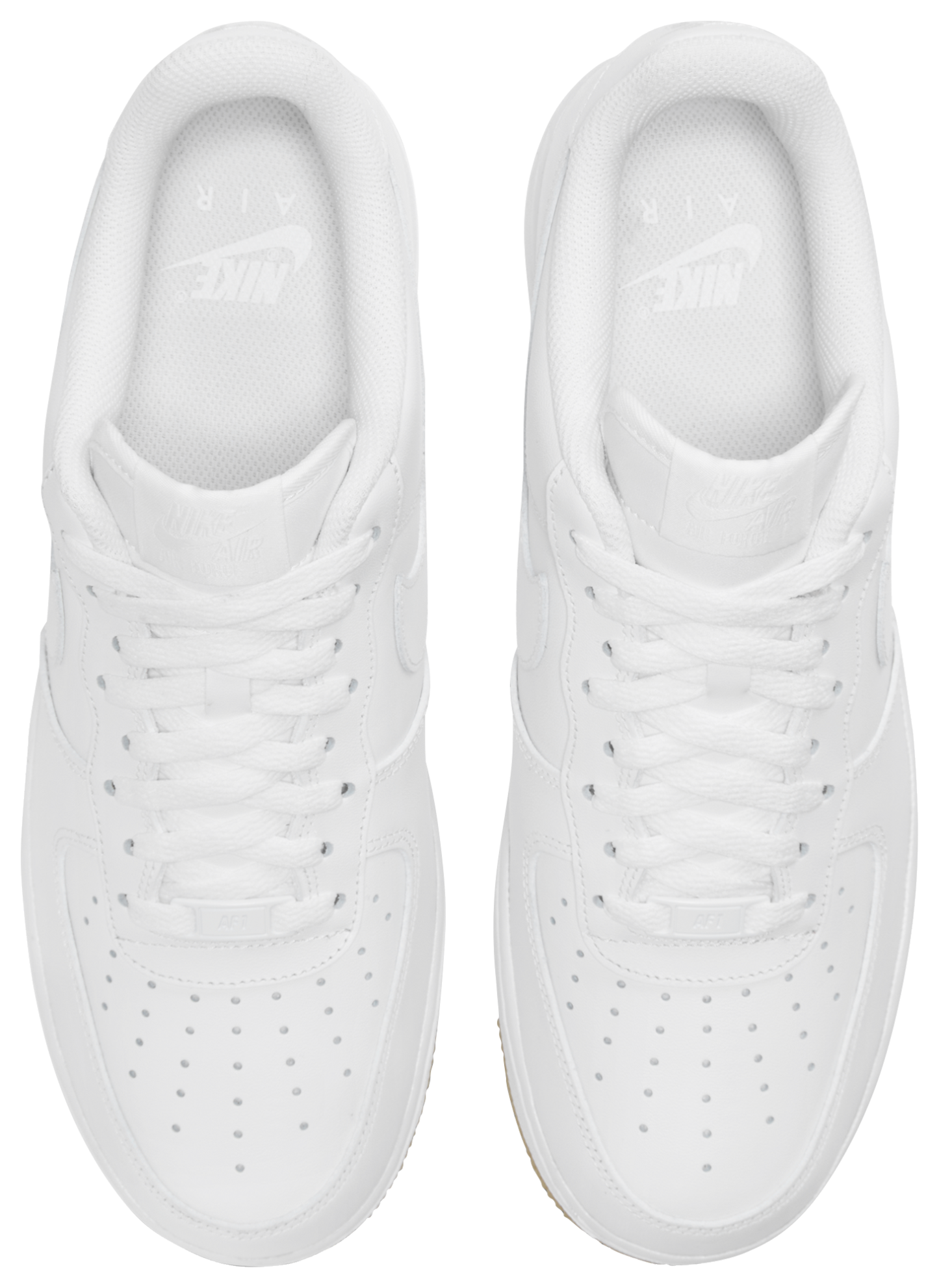 Nike Air Force 1 '07 - Men's - White/White/Brown - Image 5