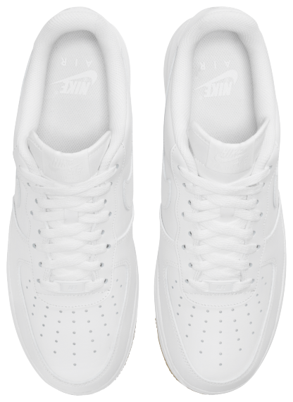 Nike Air Force 1 '07 - Men's - White/White/Brown - Image 5