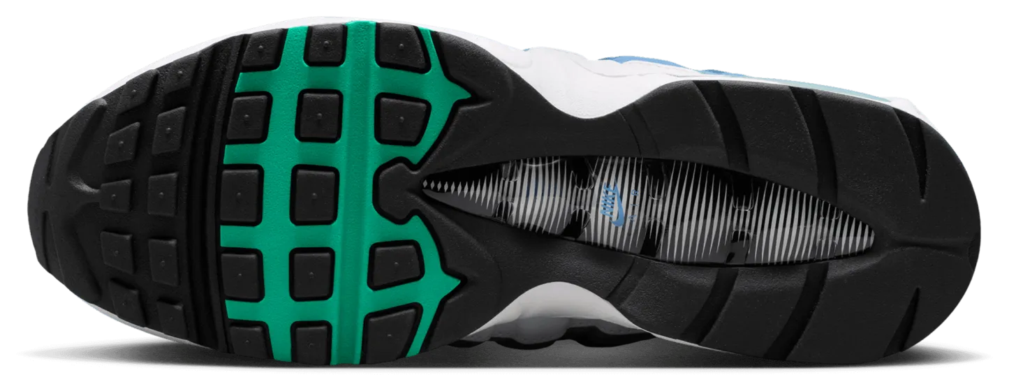 Nike Air Max 95 - Emerald Green/White/Lake Blue - Image 5
