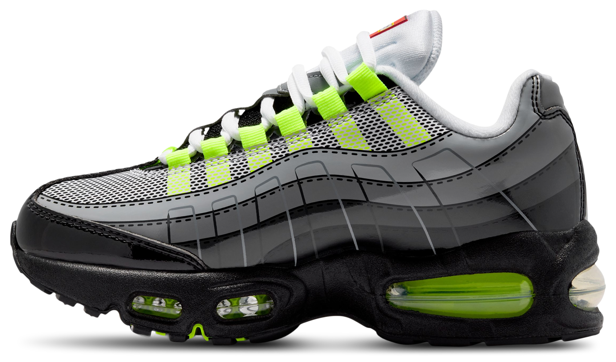 Nike Air Max 95 童款 - Black/Silver/Grey - Image 2