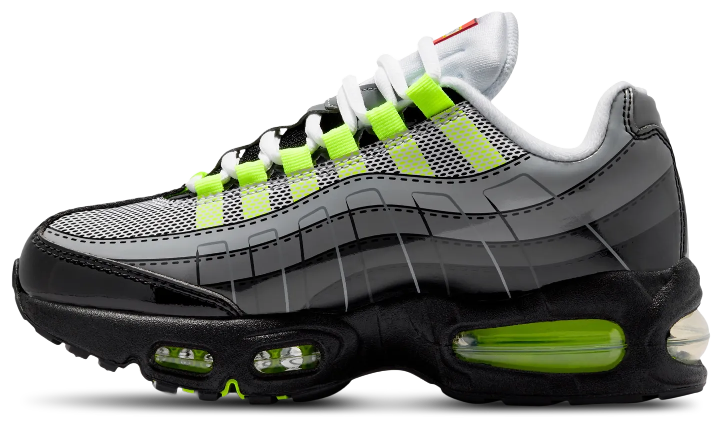 Nike Air Max 95 童款 - Black/Silver/Grey - Image 2