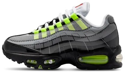 Nike Air Max 95 童款 - Black/Silver/Grey - Image 2