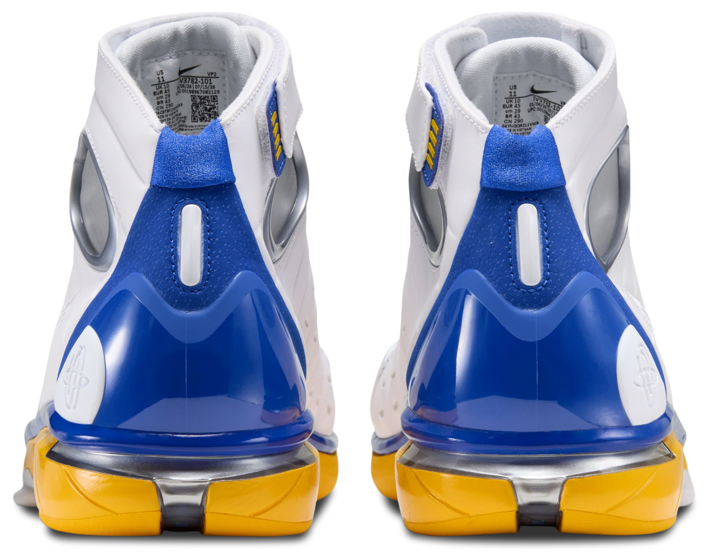 Nike Air Zoom Huarache 2K4 - White/Hyper Cobalt/Varsity Maize - Image 3