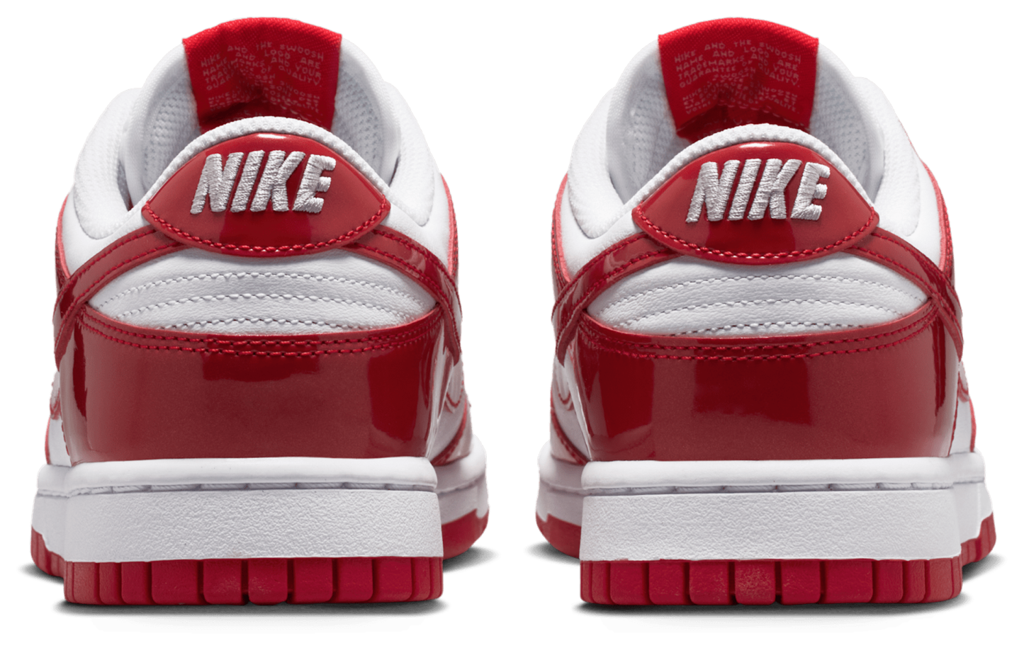 Nike Dunk Low - White/Red/Silver - Image 3
