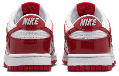 Nike Dunk Low - White/Red/Silver - Image 3