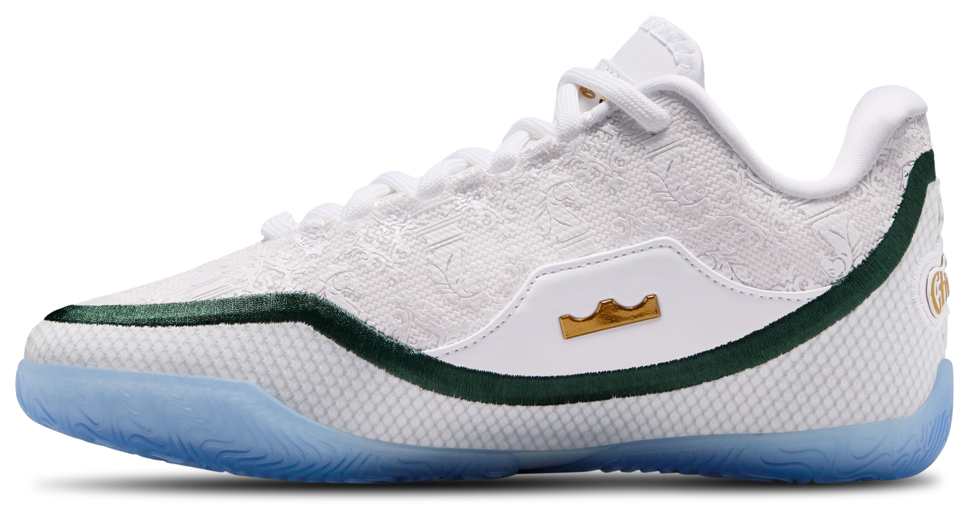 Nike LeBron XXIII 童款 - White/Stadium Green/Smoke Grey - Image 2