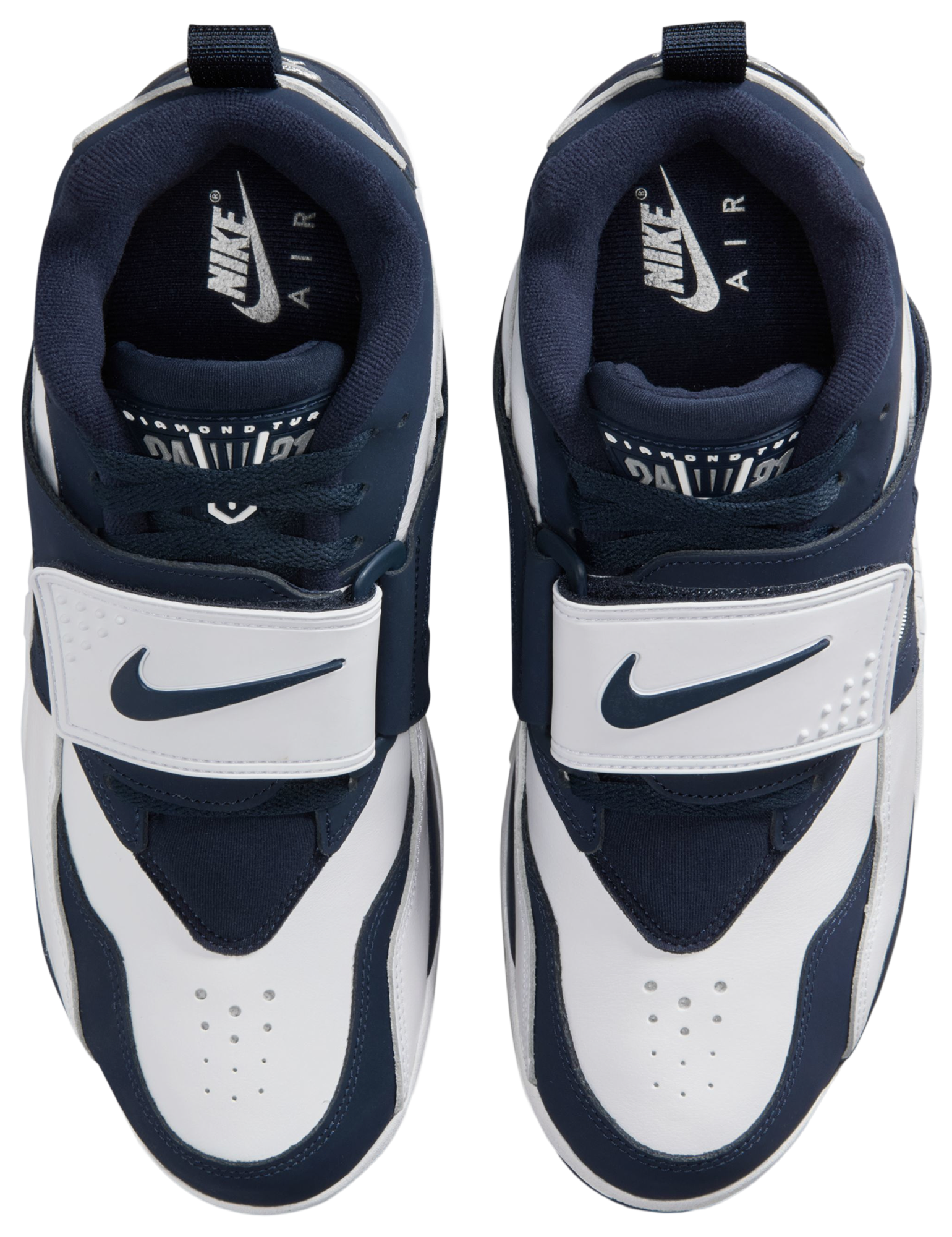 Nike Nike Air Diamond Turf - White/College Navy/Metallic Silver - Image 4