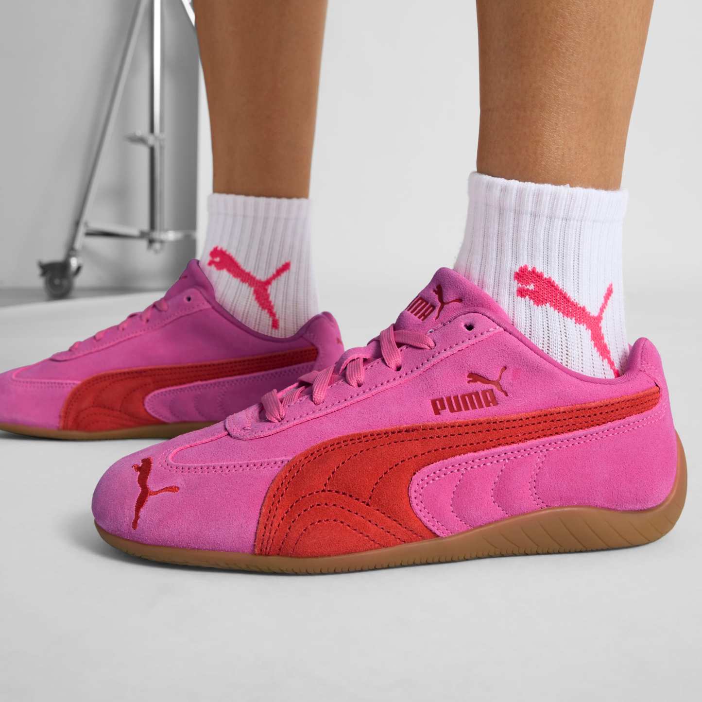 Speedcat OG Women's Sneakers - Pink Pixel-Glowing Red - 3