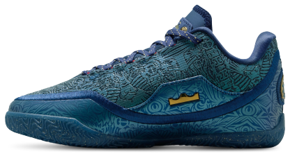 Nike LeBron XXIII 童款 - Midnight Navy/Metallic Gold/University Red - Image 2